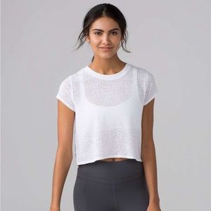 *FREE* Lululemon hint of sheer white tee 2